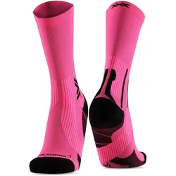 X-Socks, Unisex, Sportsocken, Run Perform Crew (35 - 38), Schwarz, Pink