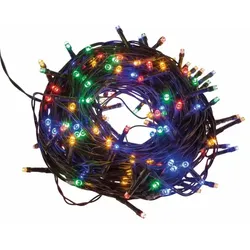 Idena Lichterkette 200 LED bunt 8h Timer 27,9m