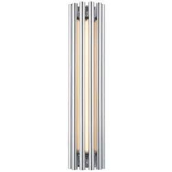 Wandlampe Wandleuchte Flurlampe chrom LED Retro Schlafzimmerleuchte H 36 cm