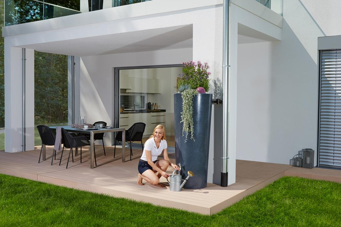 GRAFOTTOGMBH STONE 2in1 Regenspeicher 350 L lava 16895265