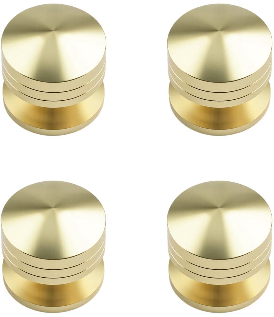 Dailygoods Kastknoppen Goud - Zelfklevend - Aluminium - 4 Stuks