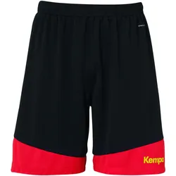 Kempa, Unisex, Sporthose, EMOTION 2.0 SHORTS (S), Gelb, Rot, Schwarz