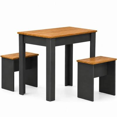 Holz Essgruppe Tischgruppe Tisch Bänke Esal L