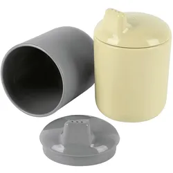 dantoy, Kindergeschirr + Kinderbesteck, Tiny Bio Schnabeltasse s/g.2er