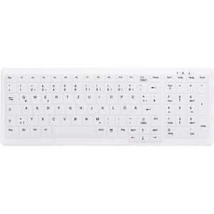 Active-Key Tastatur MedicalKey AK-C7000F-U1-W, abwaschbar, chemikalienecht, USB, weiß