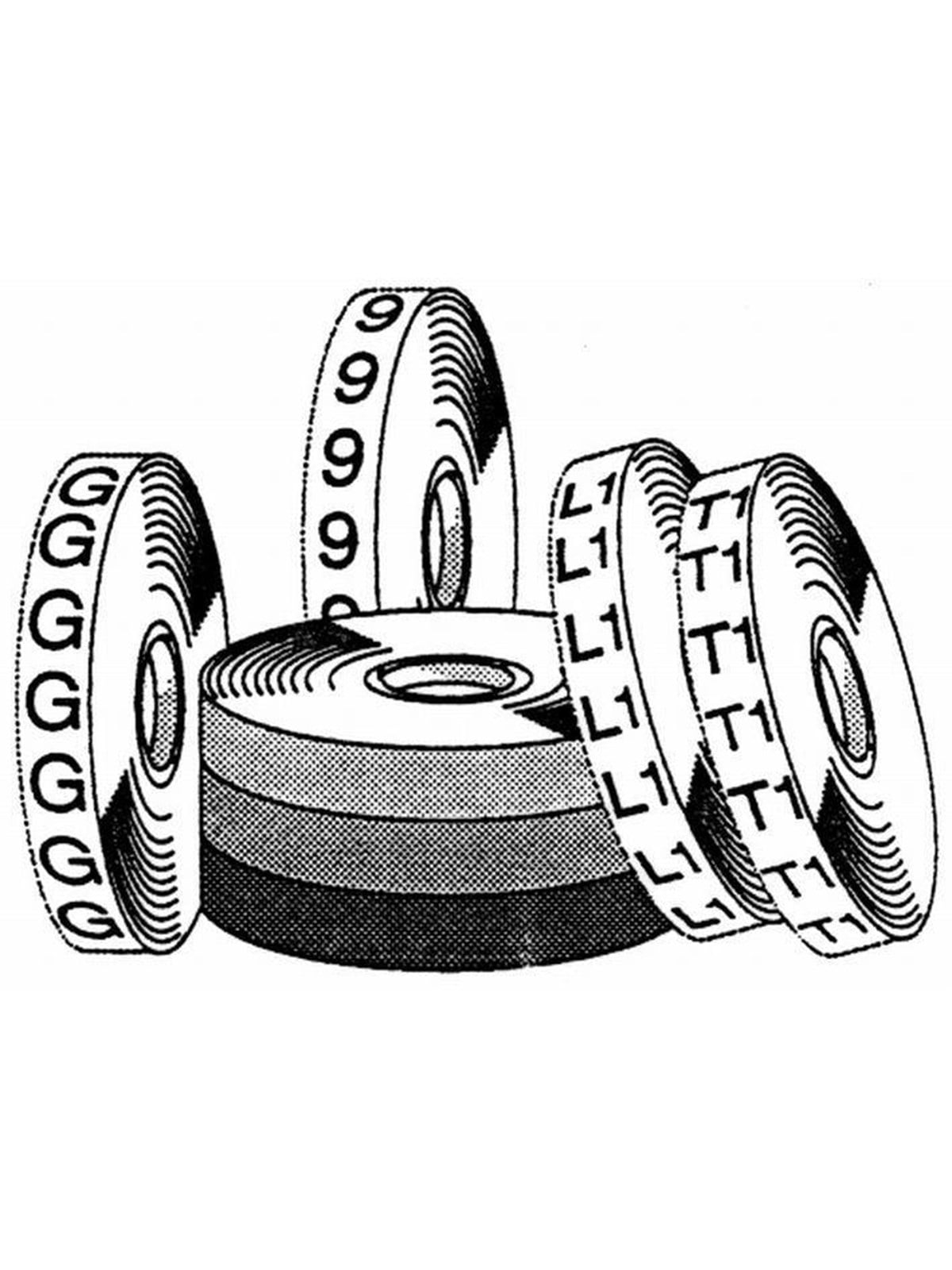 3M 09372 sdr-3 wire marker tape number
