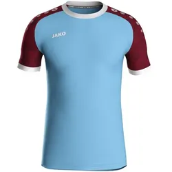 Jako JAKO Trikot Iconic Kurzarm lightblue/weinrot 164