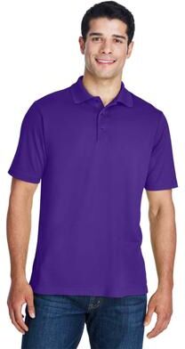 CORE365 88181 Men's Origin Performance Piqué Polo Shirt in Campus Purple size 4XL   Polyester