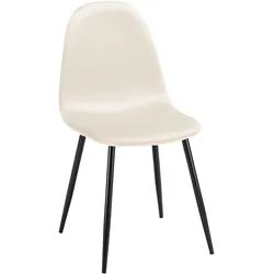 Stuhl Lio beige Samtbezug Gepolstert