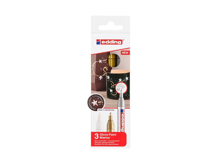 Edding Lackmarker 750-Crea E-3 Gold/Silber/Weiss