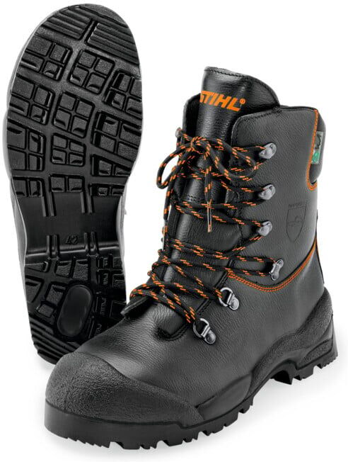 STIHL Bottes en cuir pour tronçonneuse, bottes FUNCTION taille 44 (00885320444)