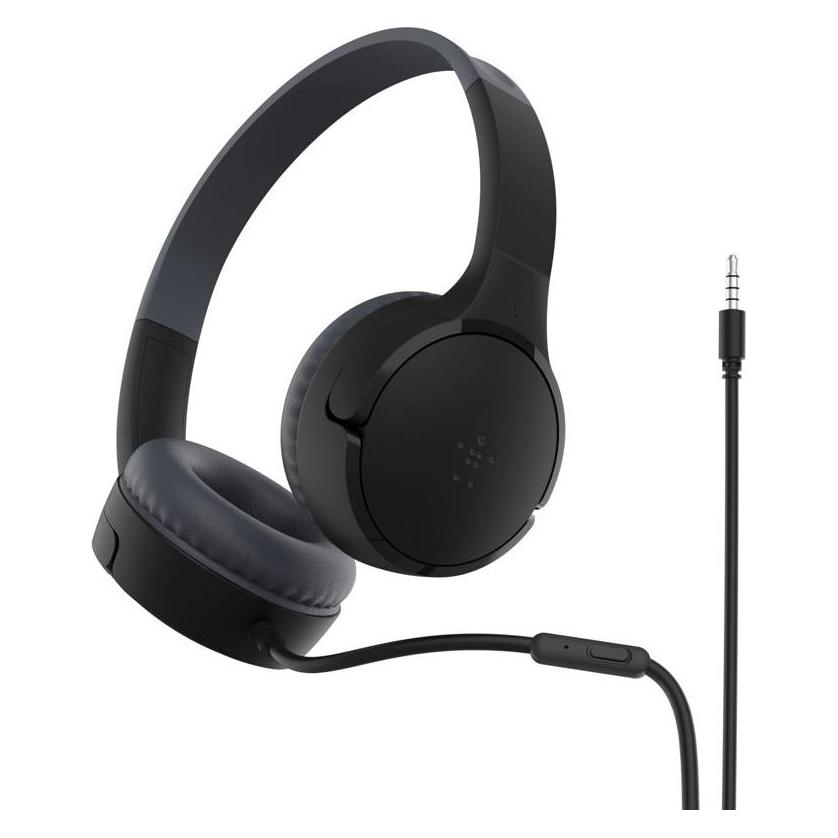 Belkin SoundForm Mini On-Ear Kinderkopfhörer mit Kabel (AUD010HQBK)