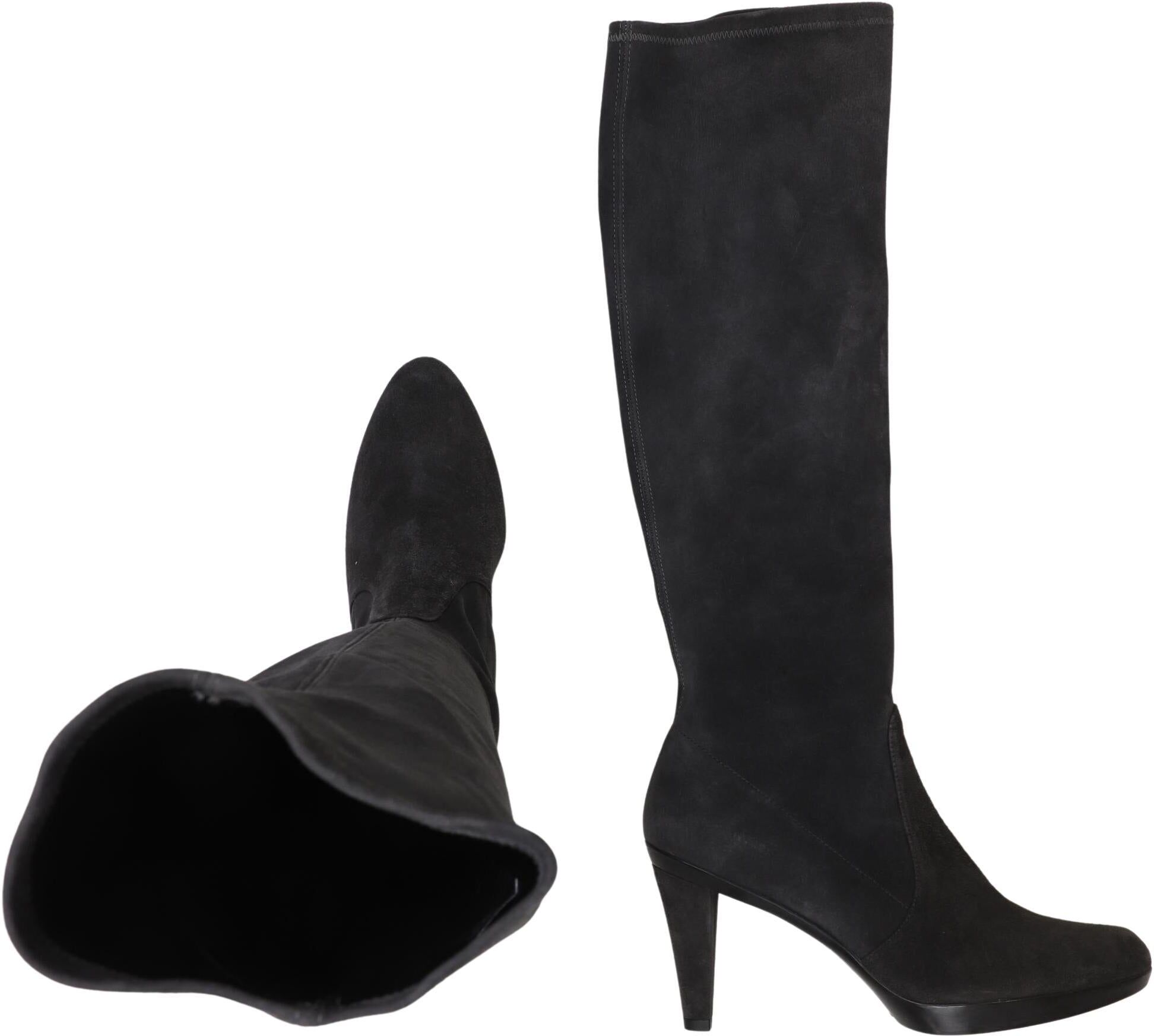Stuart Weitzman Damen Stiefel, Schwarz, Gr. EU 40.5, kein / Etikett - Second Hand