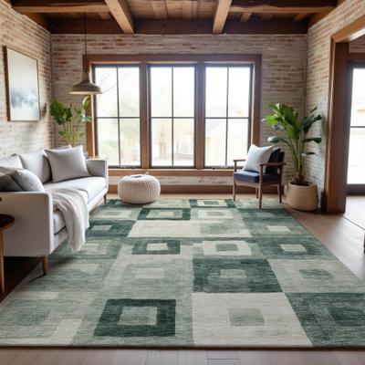Addison Rugs Premium Washable Super Soft Blocky Contemporary Mayfield Rug