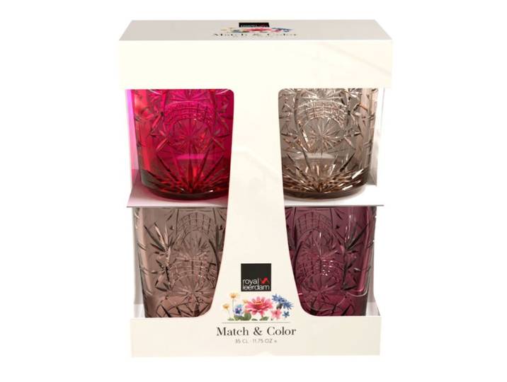 Wasserglas-Set, 4–teilig rot