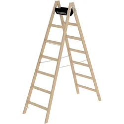 Munk Sprossen-Stehleiter Holz - 033214