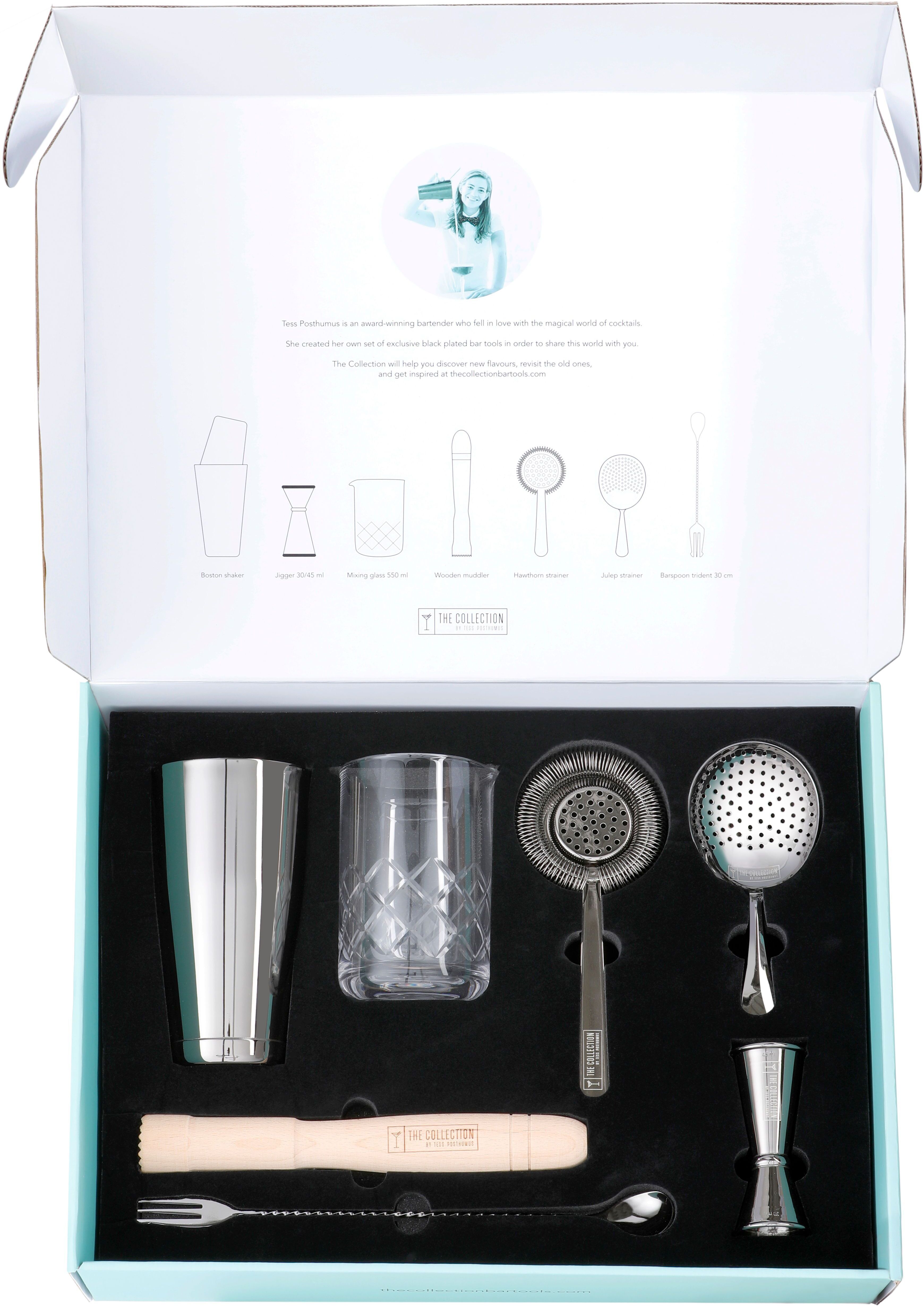 Barprofessional Cocktail Tools Boxed Set Black