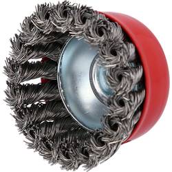 KS Tools 340.0026 Rostfreie Stahldrahttopfbürste 0,5mm, Ø 75mm