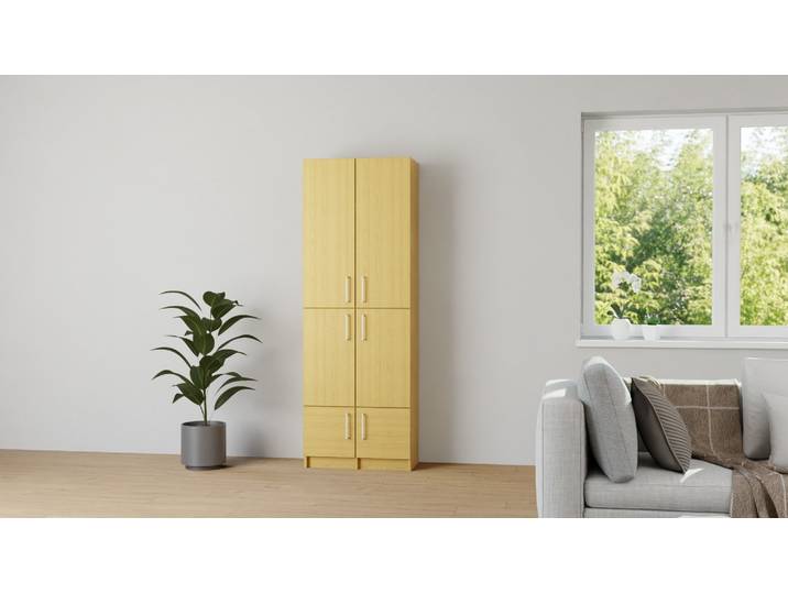 Kleiderschrank aus Echtholz Furnier nach Maß Echtholz Furnier Eiche geölt