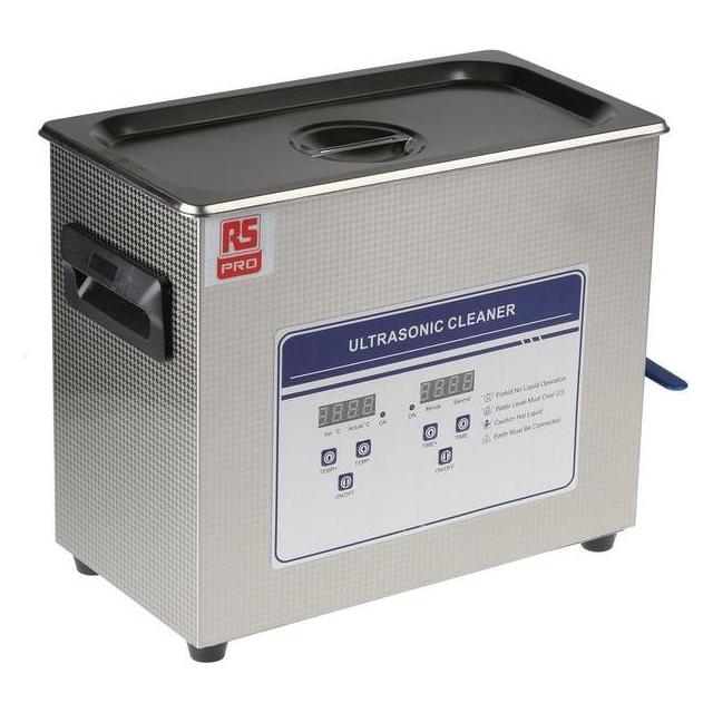 RS PRO Ultrasonic cleaner 6500ml w/convertor (40 kHz, 6.50 l) (1368567)