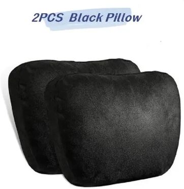 Of Wheels Deals Car Neck Pillow Memory Foam Headrest Cushion For Comfortable Driving And Gaming Chair Support 2pc Black Pillow