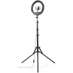 Hama SpotLight Steady 120 III (Ringlicht), Dauerlicht, Schwarz, Weiss, Mehrfarbig