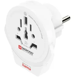 World to Europe USB Reisestecker 2-/3-polig und 1x USB A
