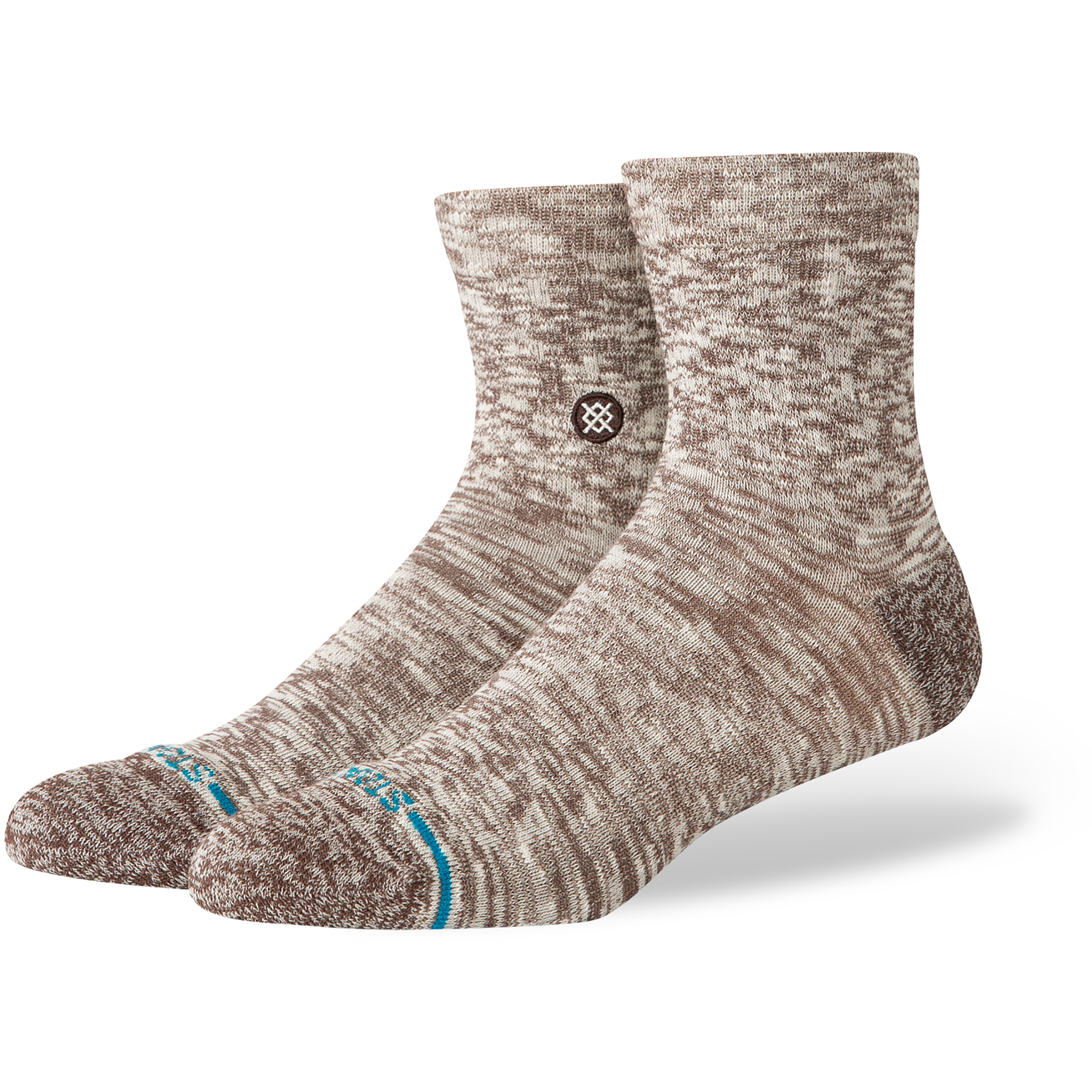 Stance Slub Qtr Freizeitsocken braun Größe 38 Trekking Hautfreundlich