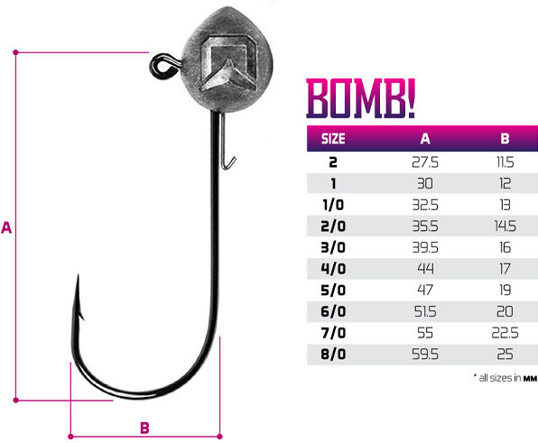 Tête plombée acroche leurre Delphin BOMB! / par 5 7.5g-1 Silver, Black, Purple, Gray 7.5g-1