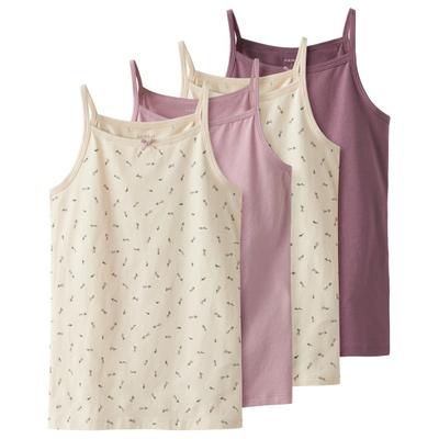 Name it - Kid's Strap Top 4-Pack - Top Gr 92 beige