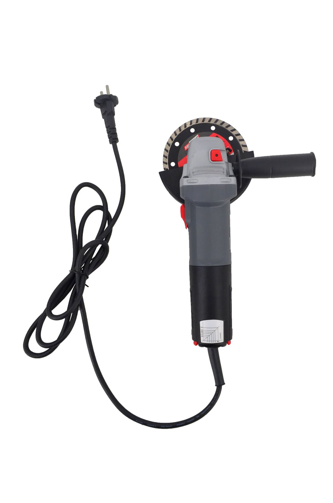 HOOZAR Haakse slijpmachine 125mm, 800W, met toerentalregeling