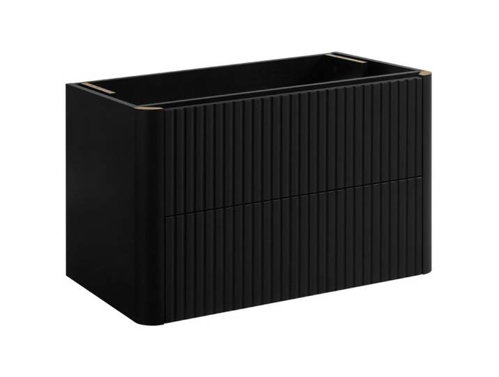 Meuble sous vasque suspendu LINEA 80 cm noir