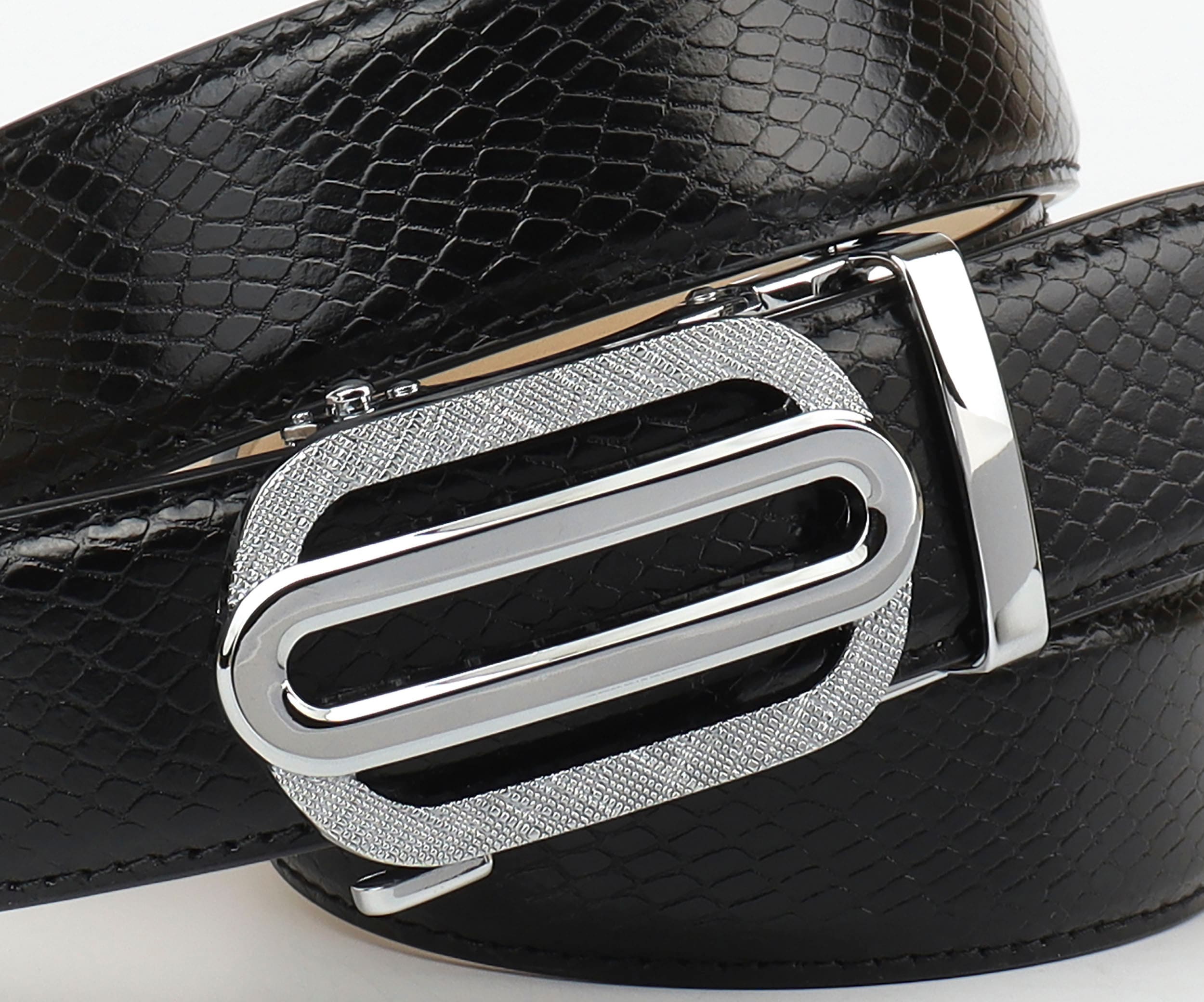 Ledergürtel ANTHONI CROWN, Damen, Gr. 85, schwarz, Rindsleder, Gürtel Ledergürtel
