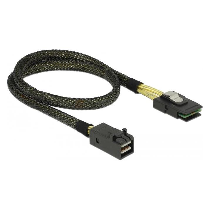Delock Kabel Mini SAS HD x 4 SFF 8643 Stecker > Mini SAS x 4 36 Pin SFF 8087 Stecker (50 cm, SCSI) (83388)