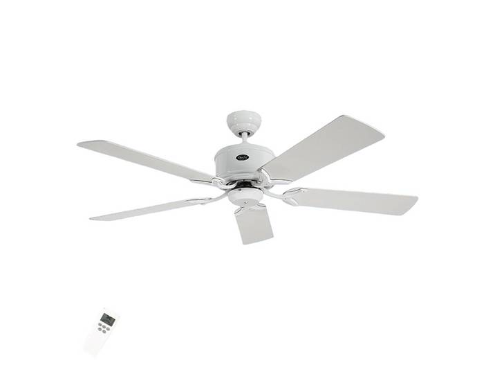CasaFan Deckenventilator ELEMENTS, weiß/grau, Ø 132 cm, leise ELEMENTS, weiß / opal, für Wohn- / Esszimmer, Holz, Modern