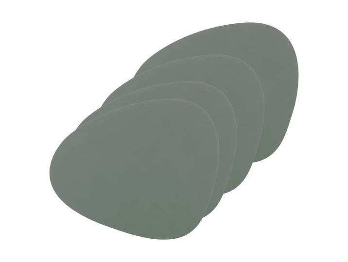 Lind DNA - Tischset Curve L, Nupo pastellgrün (4er-Set)