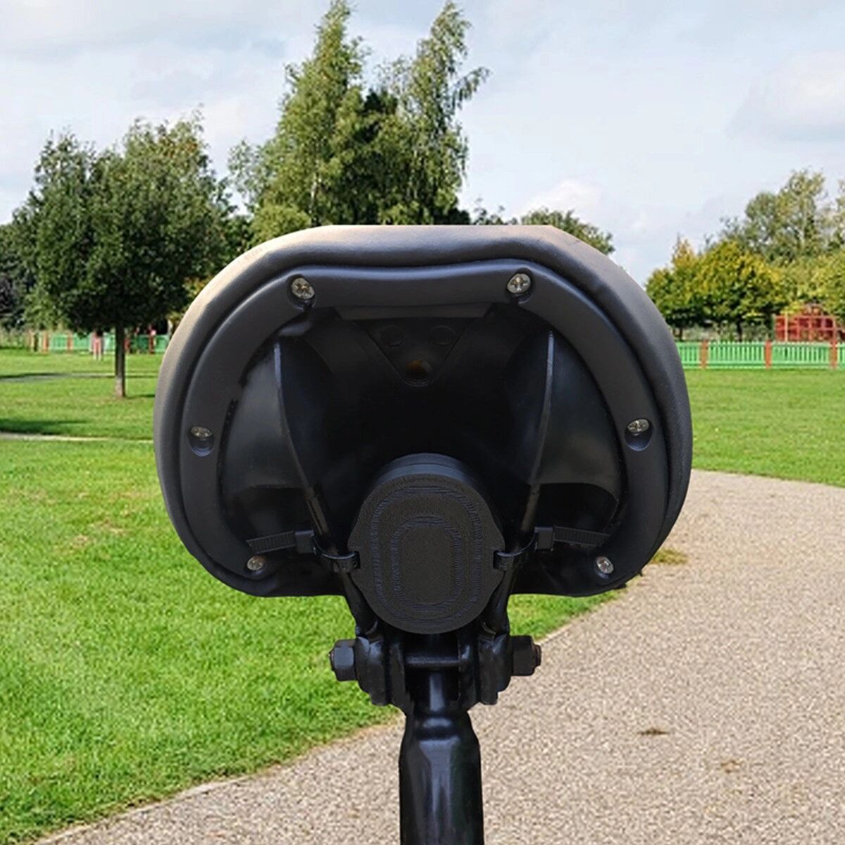 INF Boîtier protecteur sous-selle et fixation par sangle compatible avec Xiaomi Tag - Support de traqueur vélo ABS noir