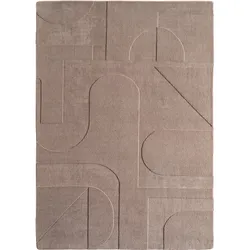 Teppich Flur Nordisch Pflegeleicht Waschbar Wohnzimmer Schlafzimmer Schadstoffgeprüft Beige 240x340 cm OEKO-TEX – LAVAREDO von Kadima Design