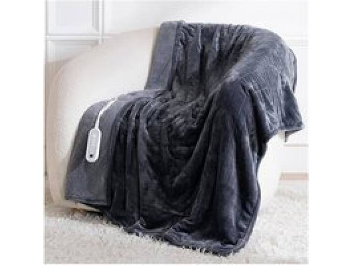 Couverture chauffante électrique 180x130cm pour 1-2 Personnes Plaid Chauffant électrique pour canapé et lit Flanelle U COUVERTURE