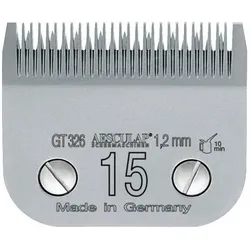 Kerbl GT326 SnapOn Aesculap Scherköpfe, 15 Scherkopf, 1.2mm Schnittlänge, 50 Stück (Hund), Tierpflegegerät