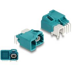 DeLOCK HDMTD single + Powerpin Stecker gewinkelt für PCB 90328 90328 Türkis (matt), Weiß (matt) Delock Inhalt: 1 St.