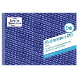 Avery Zweckform Formularbuch »Wochenrapport« weiß, 21x14.8 cm
