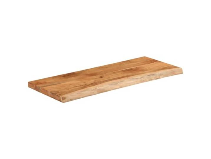 KTHLBRH Tischplatte 100 x 40 x 3,8 cm rechteckig aus Akazienholz Rustikale lebende Kanten, natürliches Massivholz, leicht zu reinigen, vielseitige Verwendung