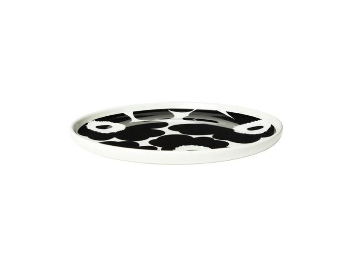 Marimekko - Oiva Unikko Teller Ø 20 cm, weiss / schwarz