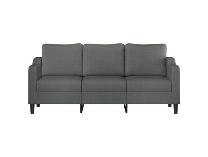 KTHLBRH 3-Sitzer-Sofa, dunkelgrau, 180 cm, Stoff Metallgestell, gepolsterte Armlehnen, Schaumgummi, Belastung 110 kg pro Sitzfläche
