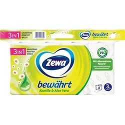 Zewa Toilettenpapier bewährt Kamille & Aloe Vera 3-lagig