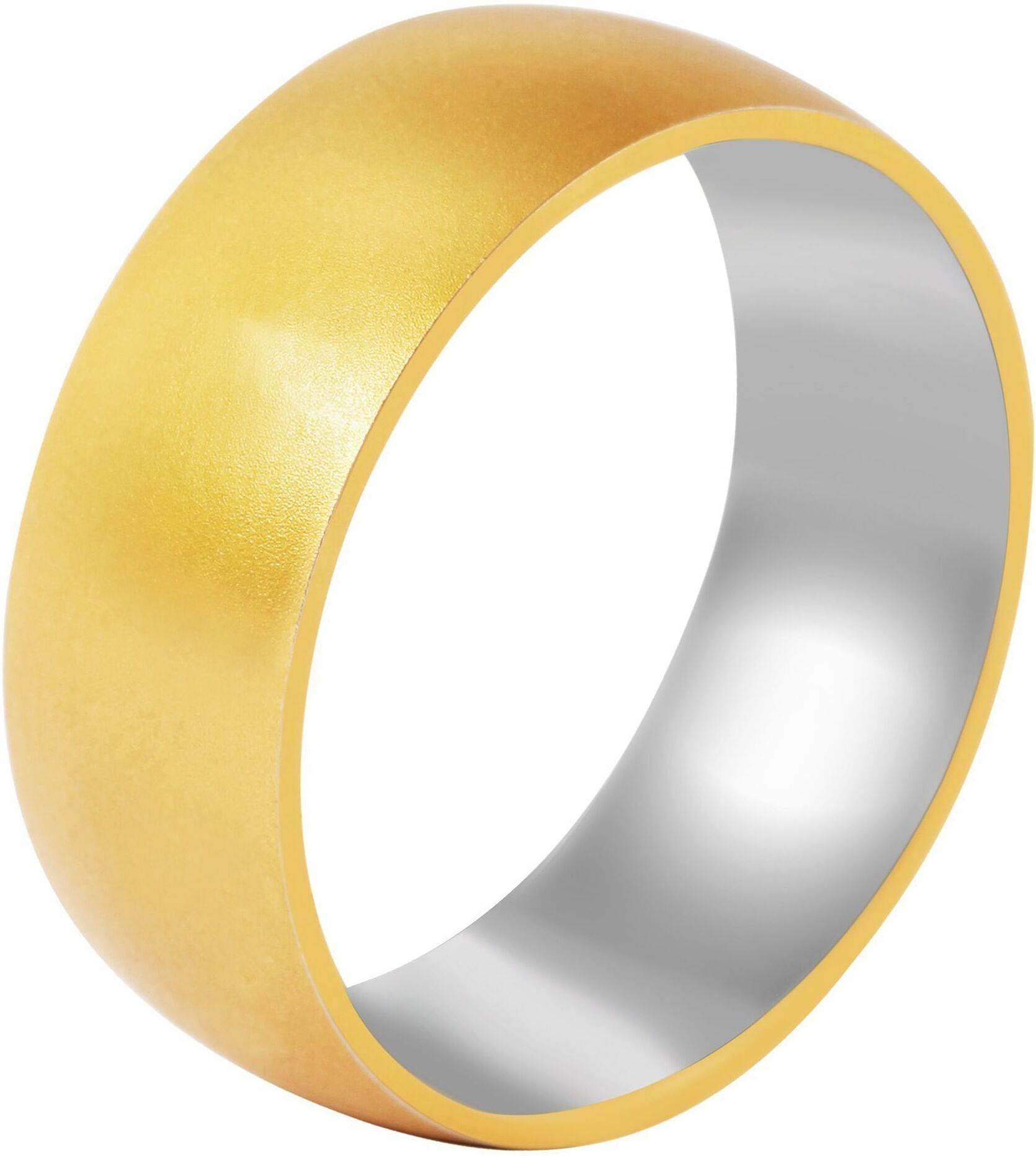 Partnerring AKZENT "Veneta, langlebig" Gr. 62, gold (goldfarbig), Fingerringe, Herren, 62, Edelstahl, Partnerring