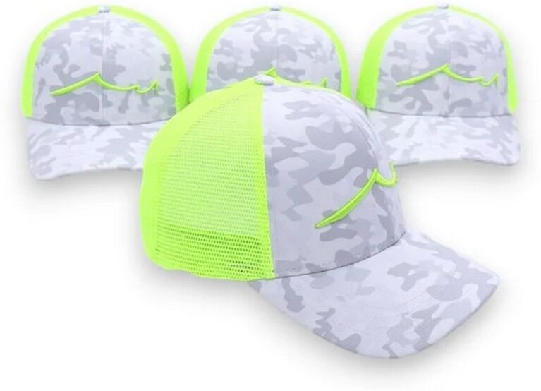 Searun 2024 Trucker Cap - Guide Camo Chartreuse