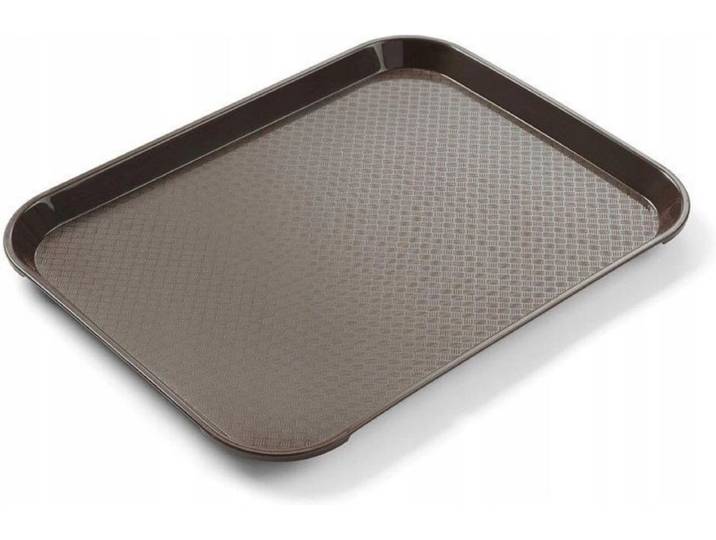 HENDI Kleine fastfood dienbladen – bruin – 265x345x20 mm – polypropyleen