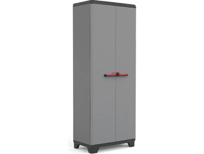 Keter Stilo Hoge Kast - 3 Planken - 68x39x173 cm - Donkergrijs/Zwart